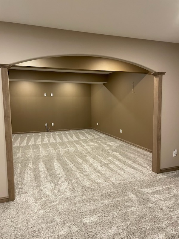 Basement finishing project by Stark Elite in North Canton, OH